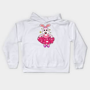 Rabbit at Ballet Dance Kids Hoodie